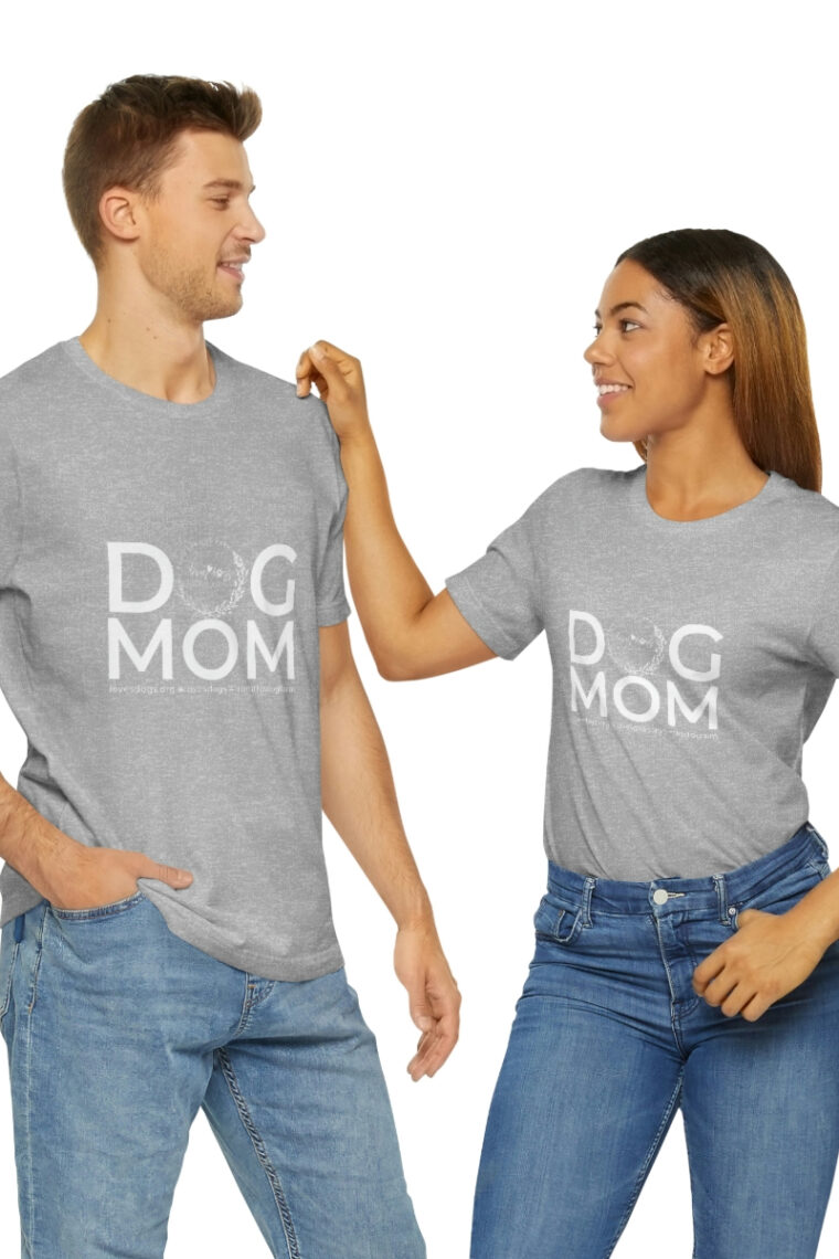 Dog Mom Unisex Jersey Short Sleeve Tee - Image 36