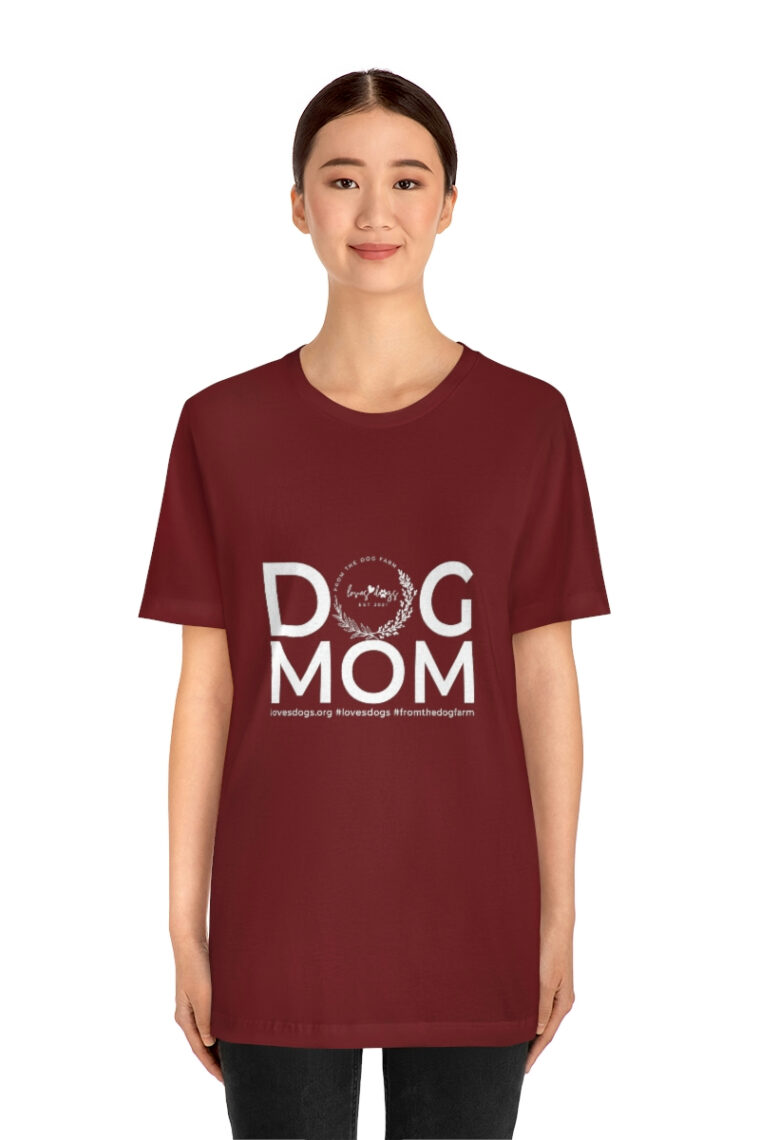 Dog Mom Unisex Jersey Short Sleeve Tee - Image 56