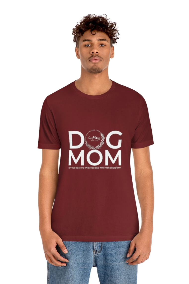 Dog Mom Unisex Jersey Short Sleeve Tee - Image 57