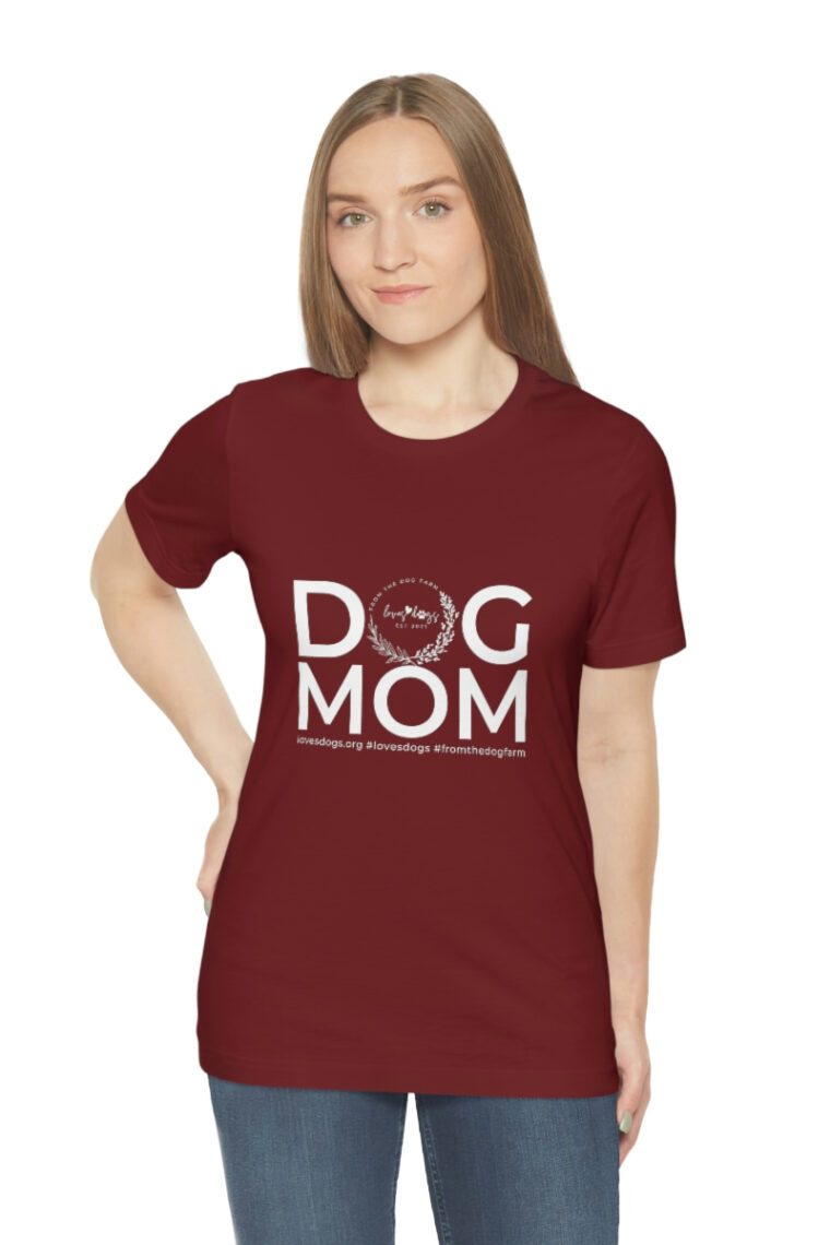 Dog Mom Unisex Jersey Short Sleeve Tee - Image 58