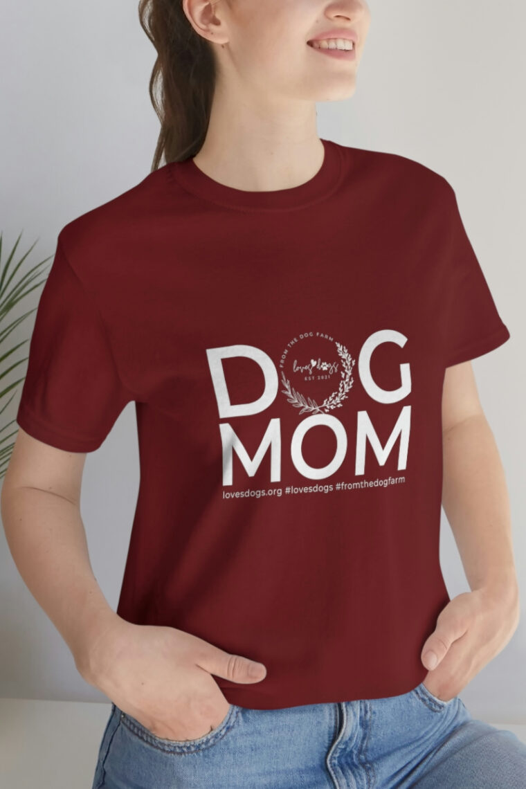 Dog Mom Unisex Jersey Short Sleeve Tee - Image 60