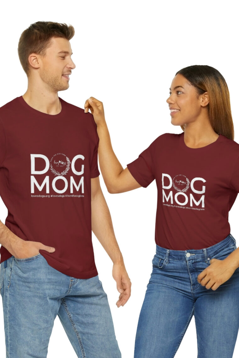 Dog Mom Unisex Jersey Short Sleeve Tee - Image 63