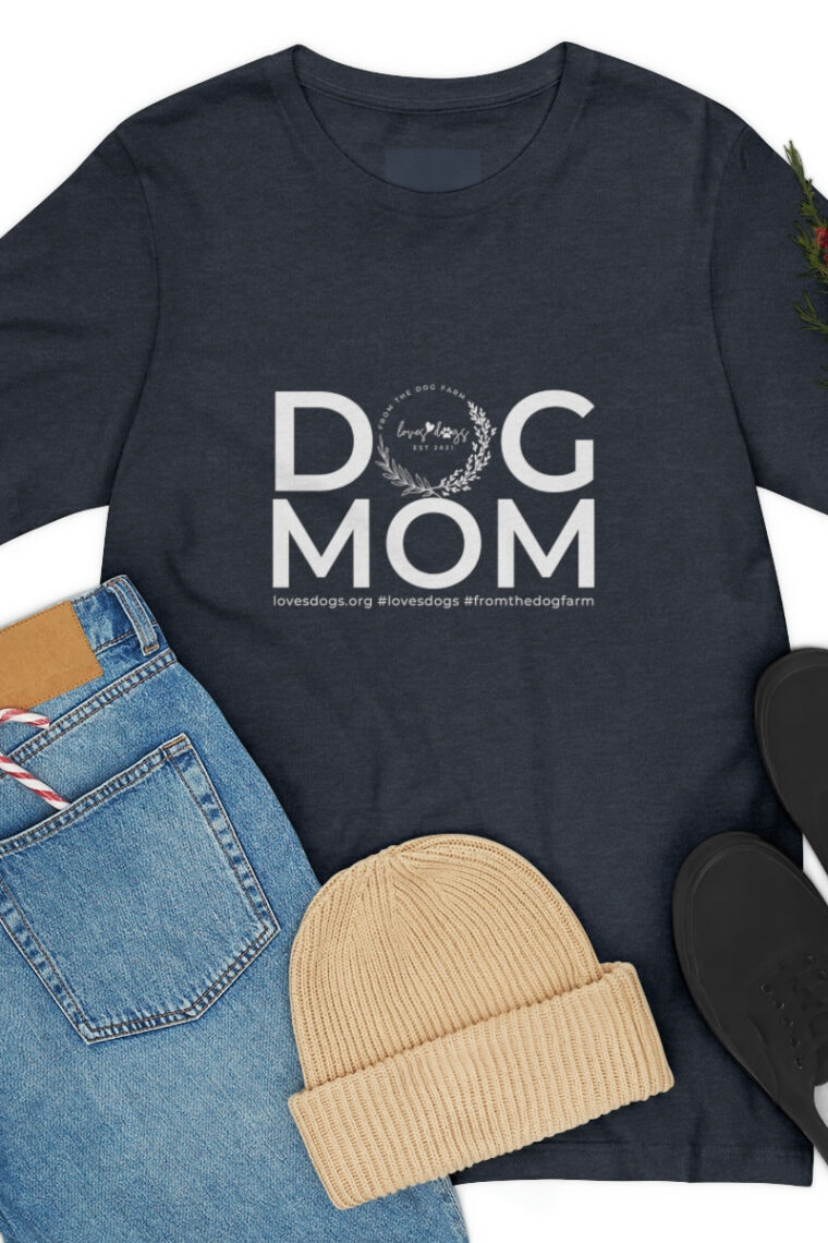 Dog Mom Unisex Jersey Short Sleeve Tee - Image 52