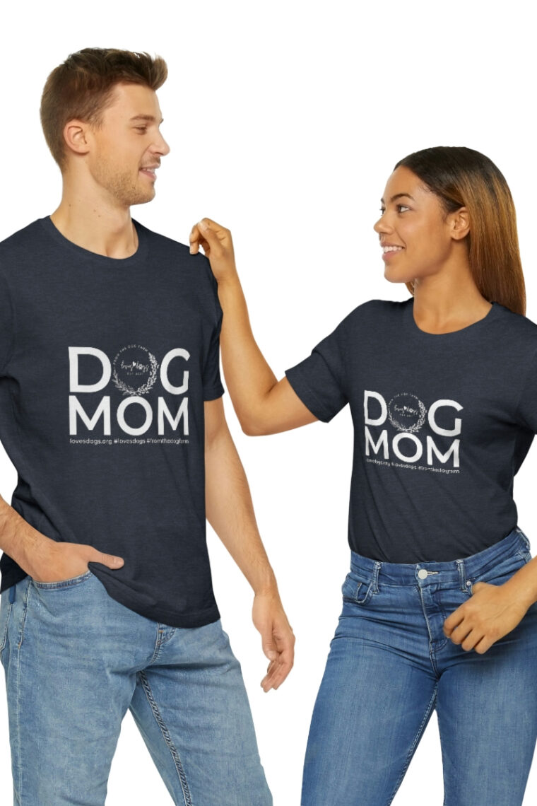 Dog Mom Unisex Jersey Short Sleeve Tee - Image 54