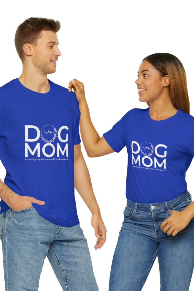 Dog Mom Unisex Jersey Short Sleeve Tee - Image 9