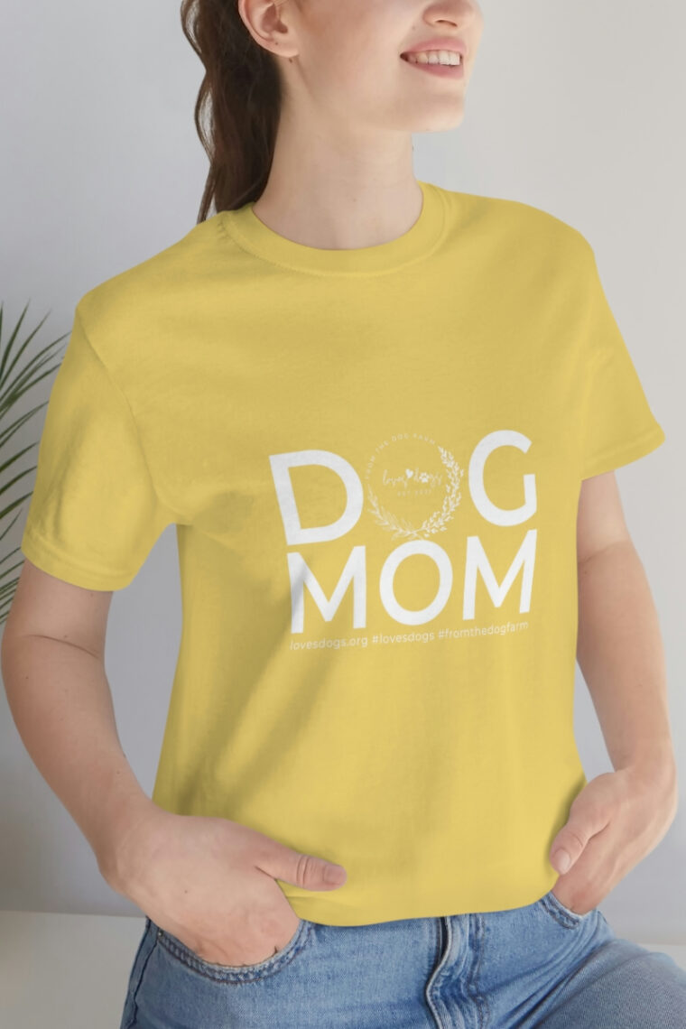 Dog Mom Unisex Jersey Short Sleeve Tee - Image 24