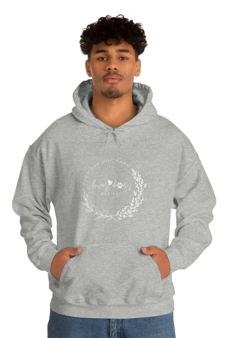 From the Dog Farm White Logo Unisex Heavy Blend™ Hooded Sweatshirt - Image 19