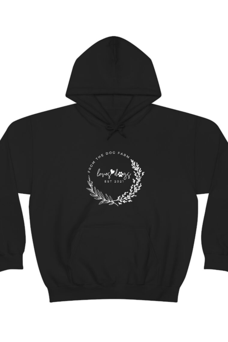 From the Dog Farm White Logo Unisex Heavy Blend™ Hooded Sweatshirt - Image 9