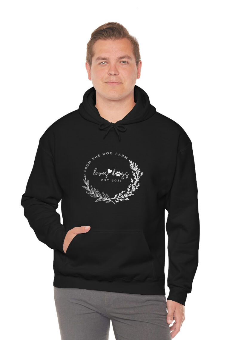 From the Dog Farm White Logo Unisex Heavy Blend™ Hooded Sweatshirt - Image 13