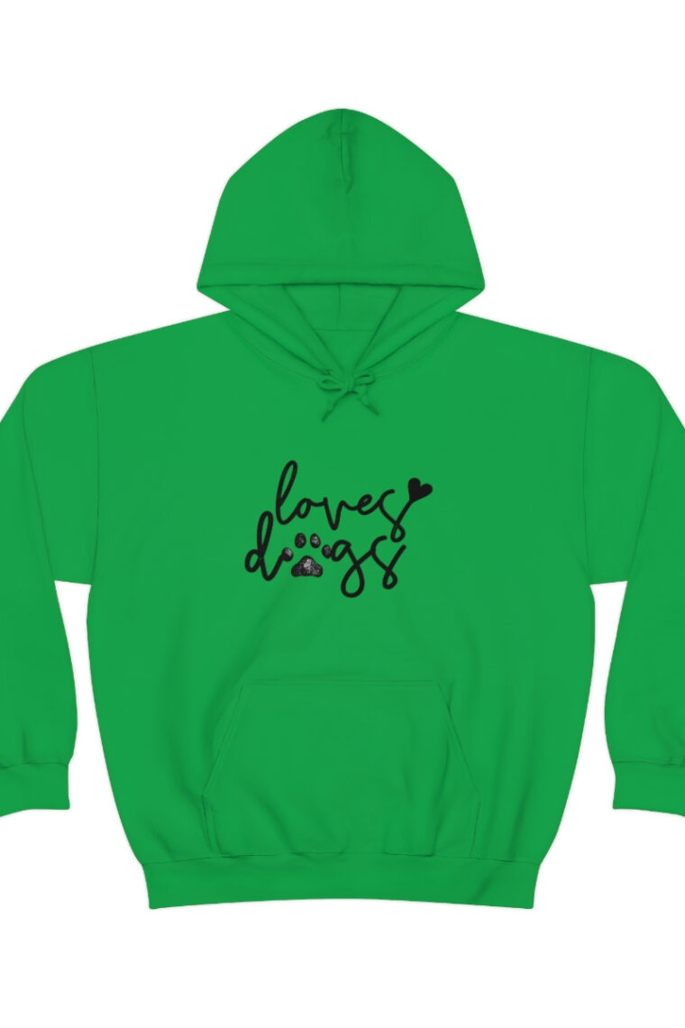 Loves Dogs Black Logo Unisex Heavy Blend™ Hooded Sweatshirt - Image 2