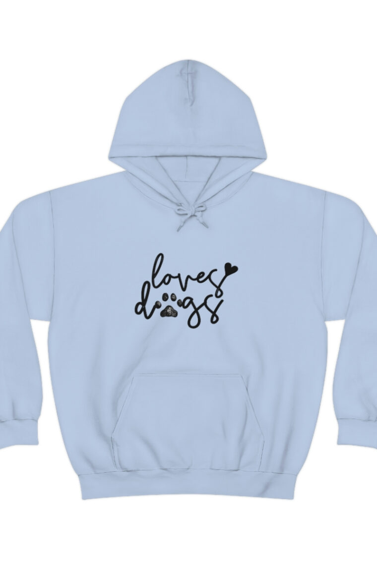 Loves Dogs Black Logo Unisex Heavy Blend™ Hooded Sweatshirt - Image 33