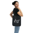 Loves Dogs (white logo) Organic Canvas Tote Bag - Image 8
