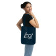 Loves Dogs (white logo) Organic Canvas Tote Bag - Image 4