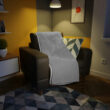 From The Dog Farm (gray, white reversed) Plush Fleece Blanket - Image 10