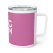 Dog Mom (white logo) Insulated Coffee Mug, 10oz - Image 4