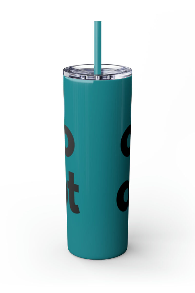 "Opt to Adopt" Skinny Tumbler with Straw, 20oz - Image 21