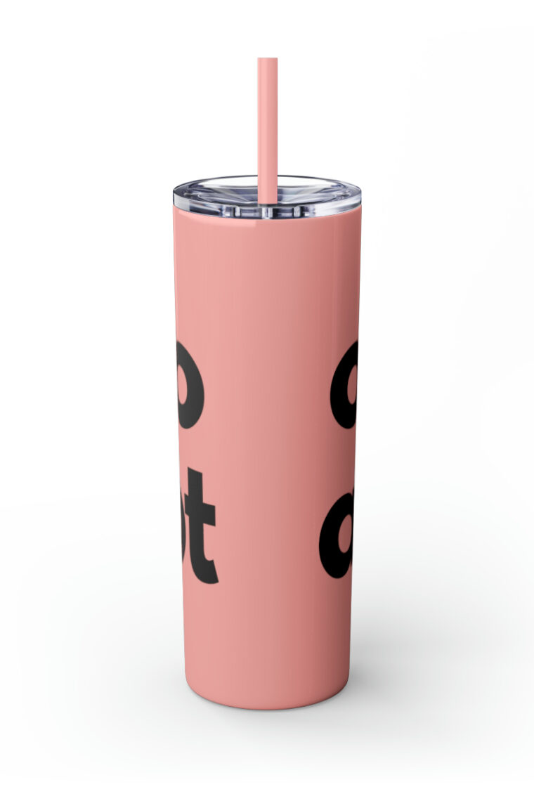 "Opt to Adopt" Skinny Tumbler with Straw, 20oz - Image 30