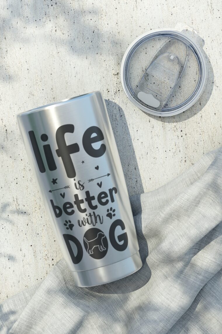 Life Is Better With Dog Vagabond 20oz Tumbler - Image 6