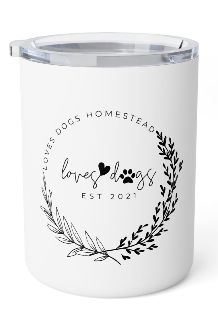 Loves Dogs Insulated Coffee Mug, 10oz