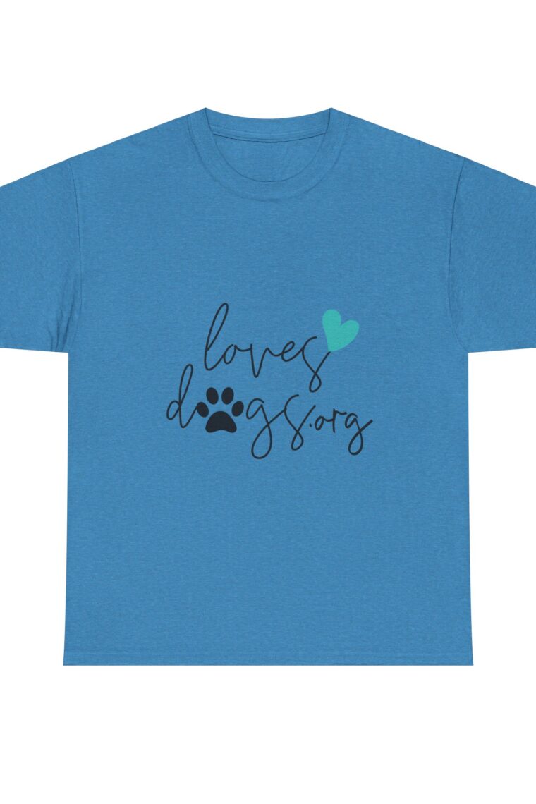 LovesDogs.org Unisex Heavy Cotton Tee - Image 13