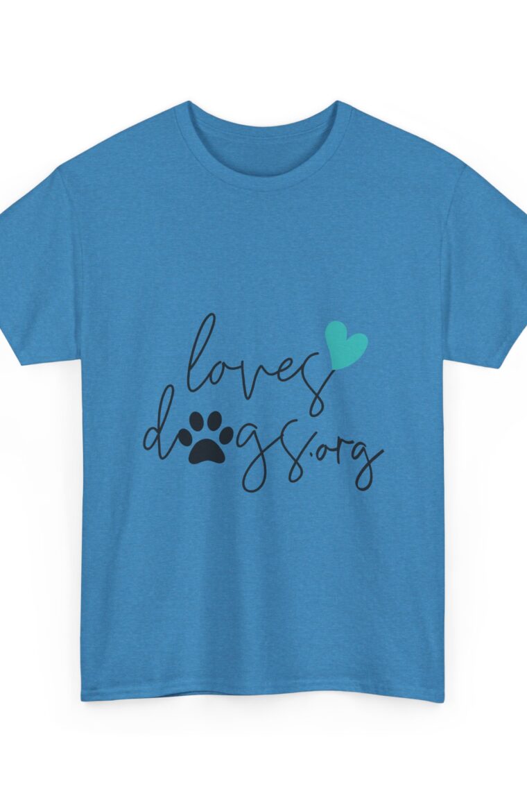 LovesDogs.org Unisex Heavy Cotton Tee - Image 15