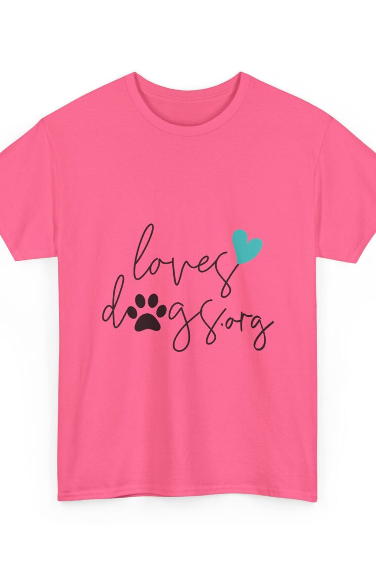 LovesDogs.org Unisex Heavy Cotton Tee - Image 19