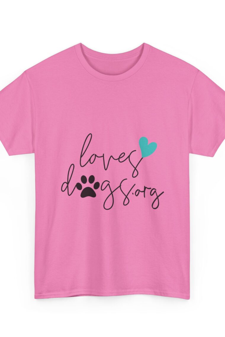 LovesDogs.org Unisex Heavy Cotton Tee - Image 3