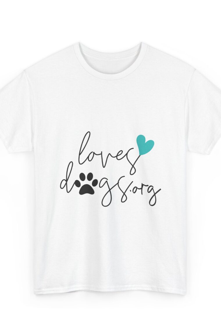 LovesDogs.org Unisex Heavy Cotton Tee - Image 7