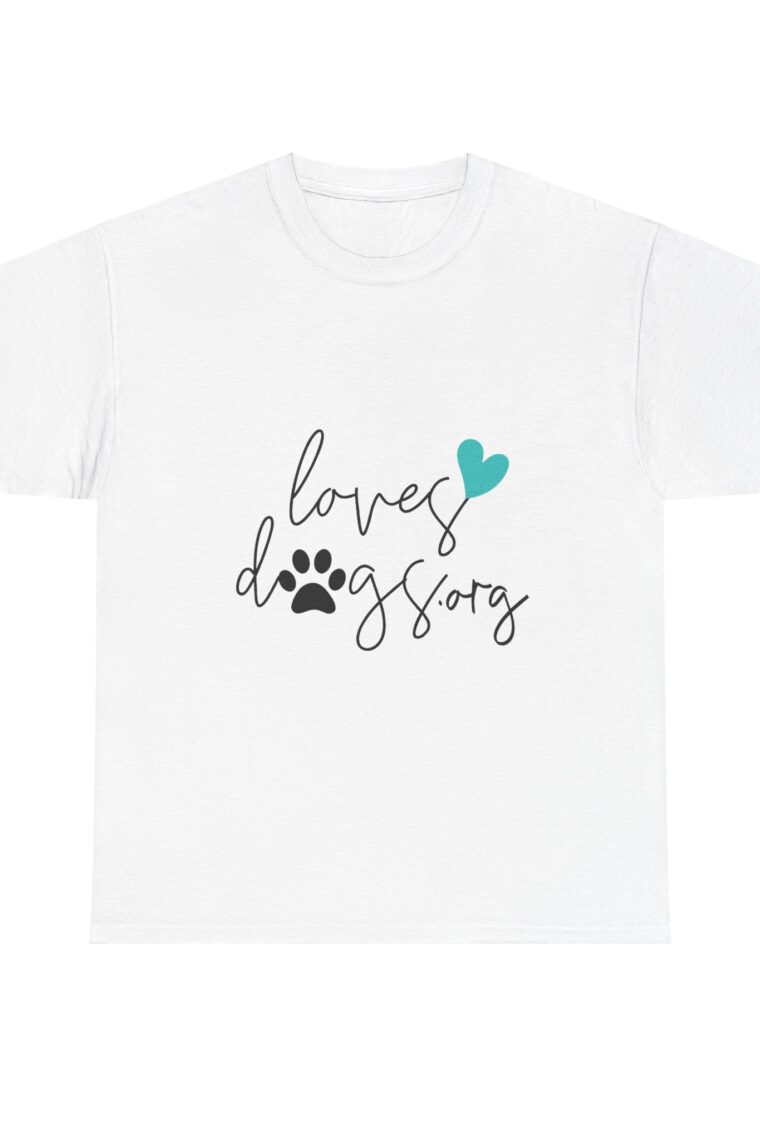 LovesDogs.org Unisex Heavy Cotton Tee - Image 5