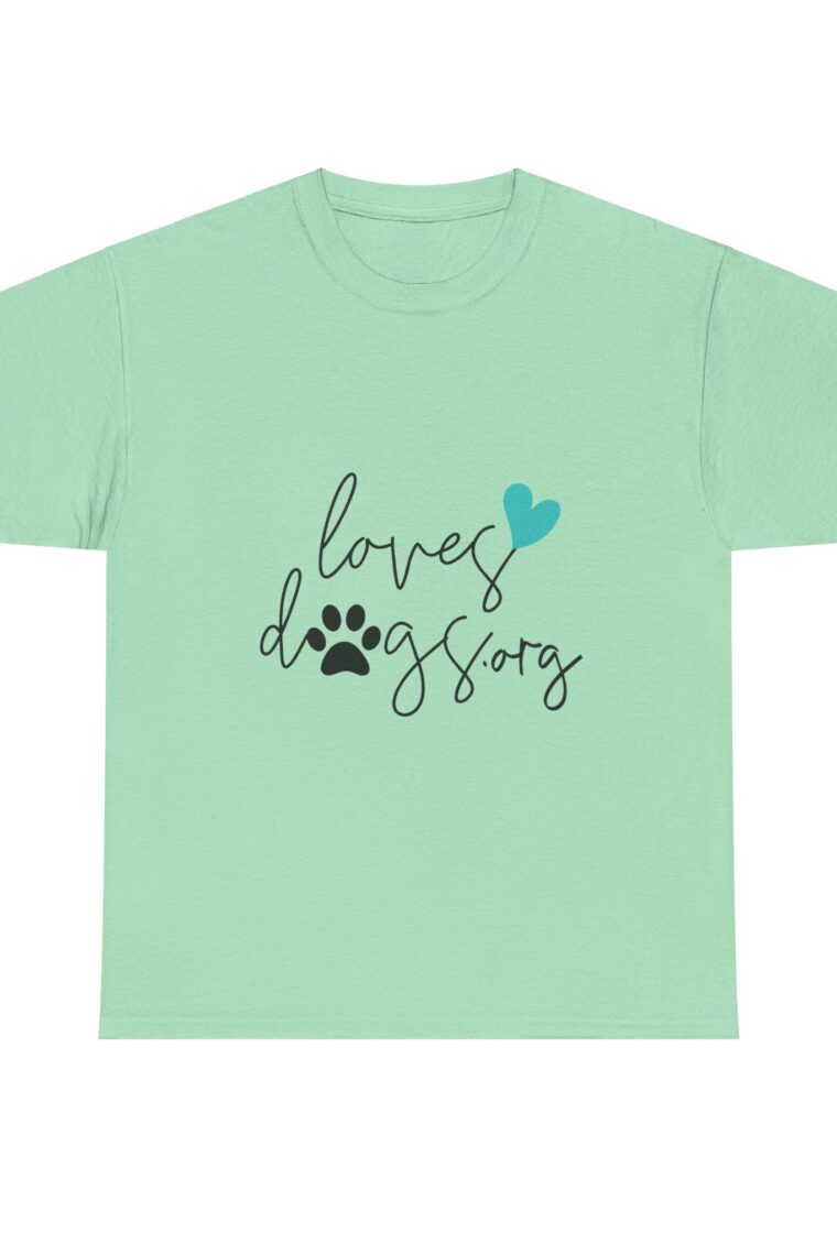 LovesDogs.org Unisex Heavy Cotton Tee - Image 9